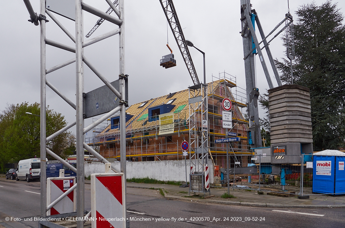 24.04.2023 - Baustelle Niederalmstraße 16 in Neuperlach